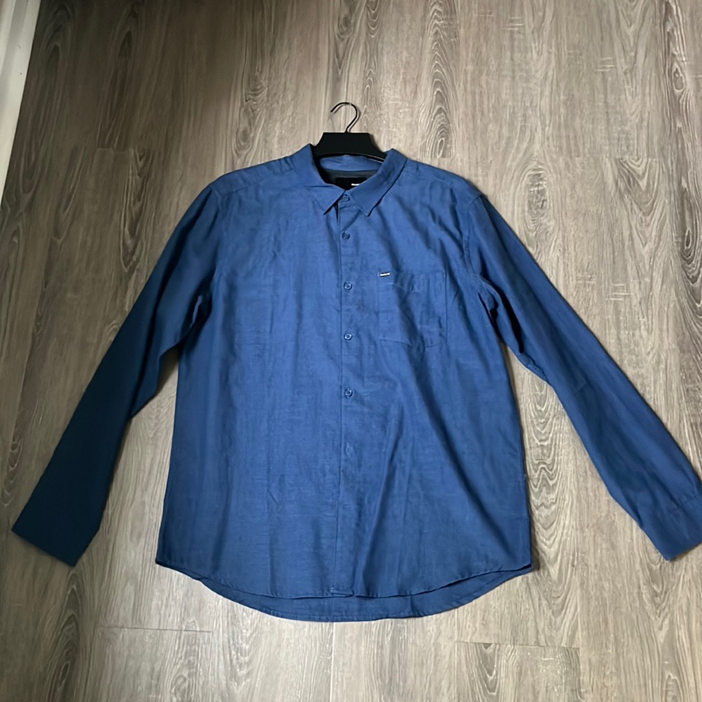 Navy Hurley Button Down
